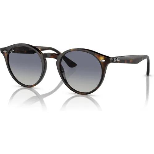 Runde Sonnenbrille Havana/Grau Blau - Ray-Ban - Modalova