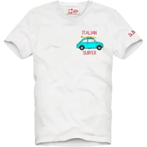 Italian Surfer T-shirt , male, Sizes: 2XL, L, XL, M - MC2 Saint Barth - Modalova