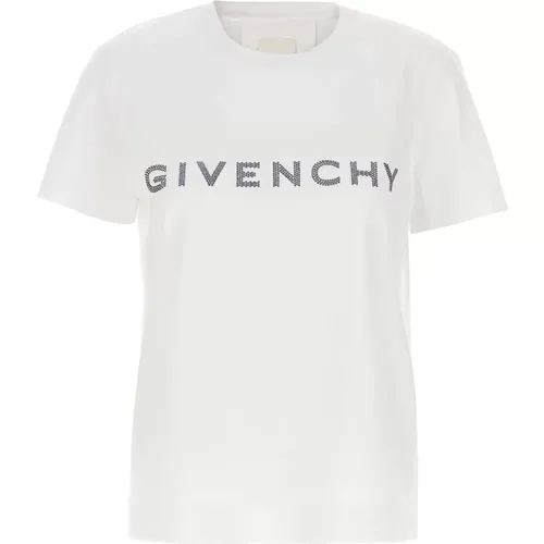 Glamouröses T-Shirt mit Str-Signatur - Givenchy - Modalova