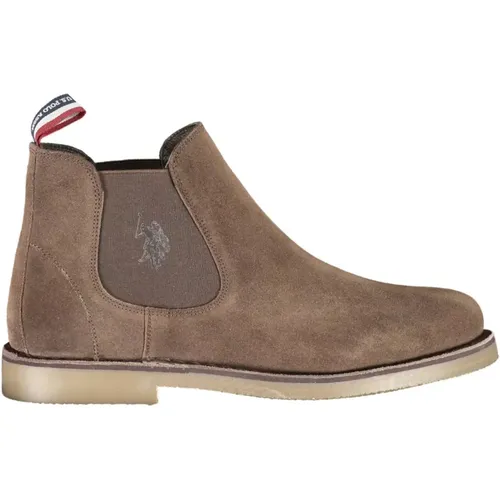 Elastic Ankle Boots with Contrasting Details and Logo , male, Sizes: 10 UK, 8 UK, 11 UK - U.s. Polo Assn. - Modalova