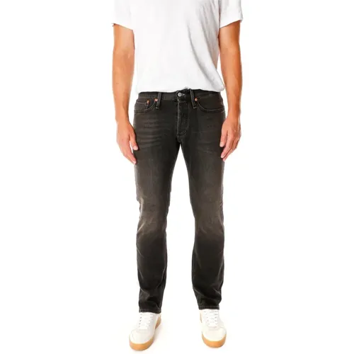 Straight Fit Jeans mit niedriger Leibhöhe , Herren, Größe: W29 L32 - Denham - Modalova