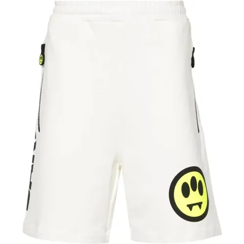 Shorts with Face Motif Print , male, Sizes: M - Barrow - Modalova
