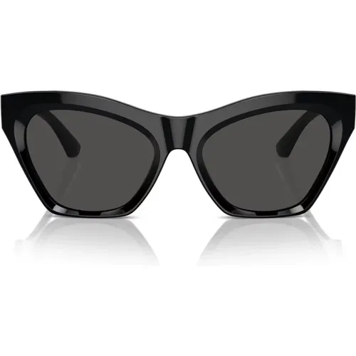 Elegant Cat-Eye Sunglasses with Monogram , unisex, Sizes: 55 MM - Burberry - Modalova