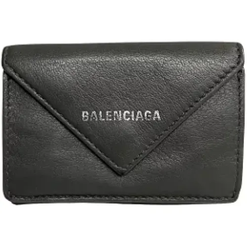 Pre-owned Leather wallets , female, Sizes: ONE SIZE - Balenciaga Vintage - Modalova