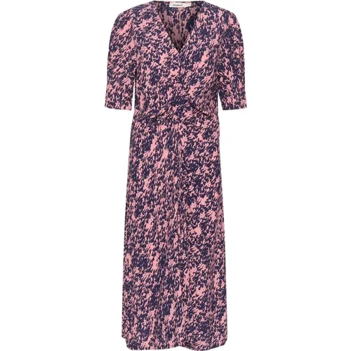 Blush Drop Print Midi Kleid , Damen, Größe: M - Soaked in Luxury - Modalova