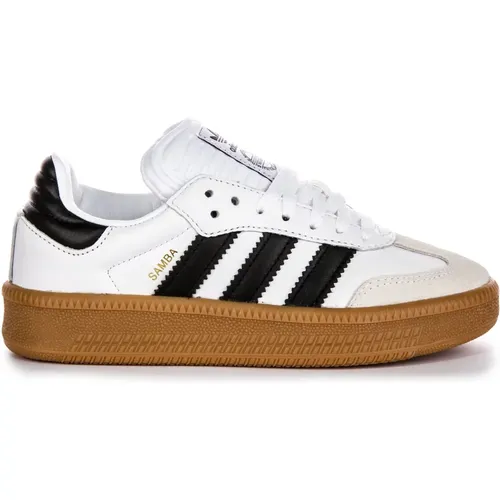 Retro Style Leather Sneakers for Youth , female, Sizes: 3 2/3 UK, 5 UK, 4 1/3 UK, 2 1/2 UK, 5 2/3 UK, 3 UK - Adidas - Modalova