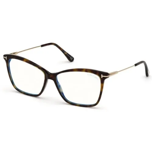 Classic Havana Frame Glasses , unisex, Sizes: 56 MM - Tom Ford - Modalova
