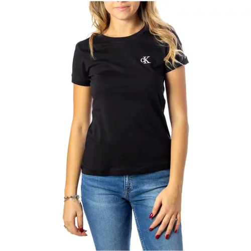 T-Shirts , Damen, Größe: L - Calvin Klein Jeans - Modalova