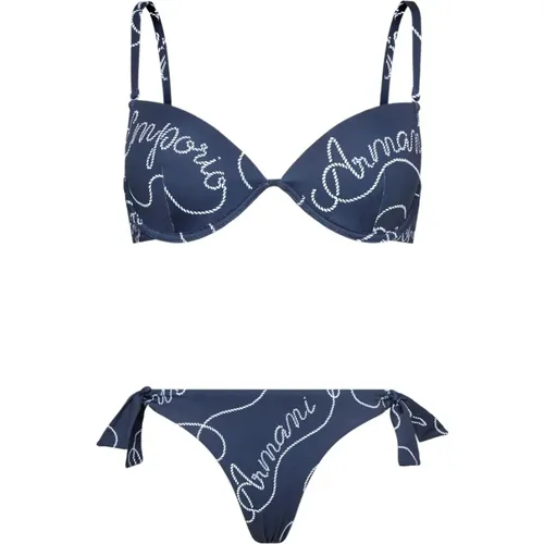 Stylisches Bikini für Strand- und Poolabenteuer , Damen, Größe: S - Emporio Armani - Modalova