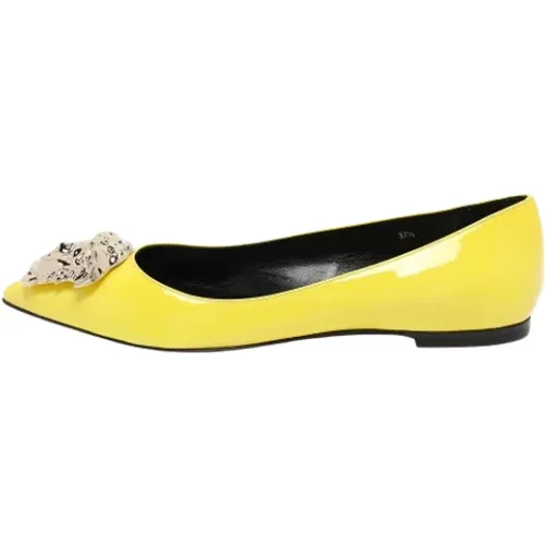 Pre-owned Leder flats - Versace Pre-owned - Modalova