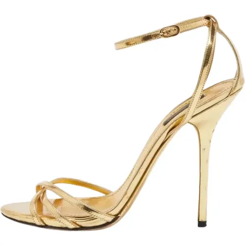 Pre-owned Leather sandals , female, Sizes: 8 UK - Dolce & Gabbana Pre-owned - Modalova