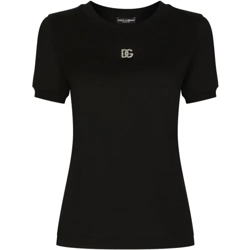 T-shirts and Polos , female, Sizes: XS - Dolce & Gabbana - Modalova