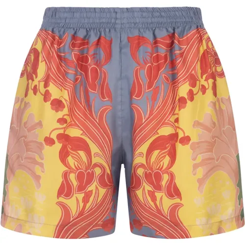 Bunte Sommer Print Seiden Shorts , Damen, Größe: M - ETRO - Modalova