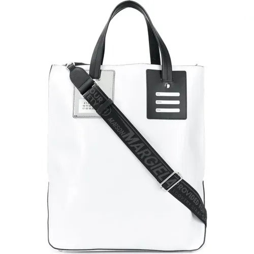 Weiße Reisetasche mit abnehmbarem Riemen - Maison Margiela - Modalova