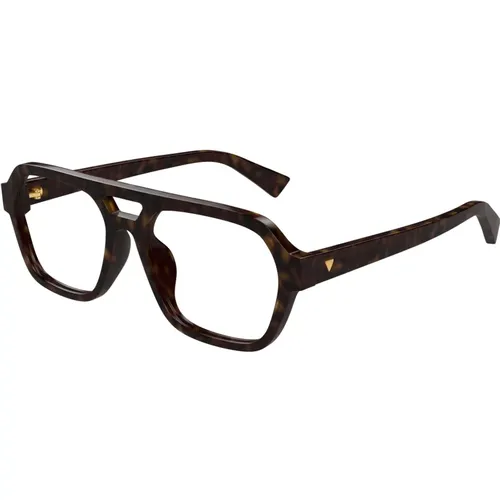 Stylische Brille Bv1336Oa Farbe 002 , Herren, Größe: 55 MM - Bottega Veneta - Modalova