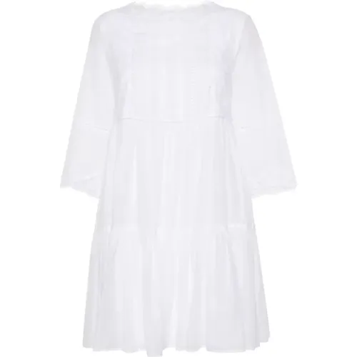 Optisches Weißes Kleid , Damen, Größe: XS - Ermanno Scervino - Modalova