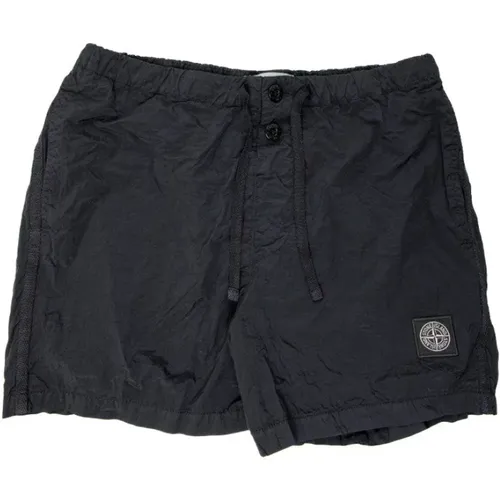 Kompass Logo Badehose in Schwarz - Stone Island - Modalova