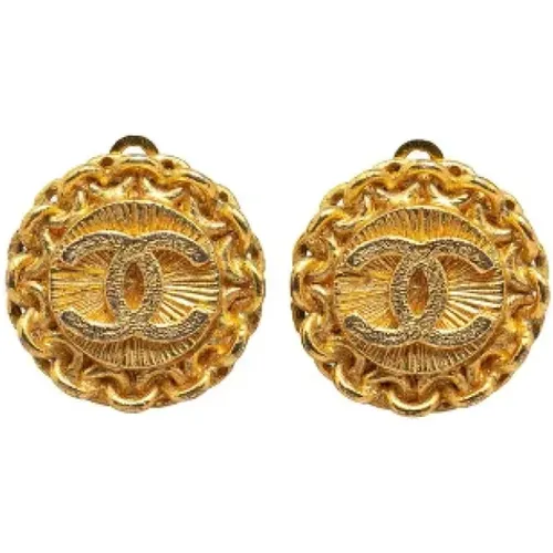 Pre-owned Metal earrings , female, Sizes: ONE SIZE - Chanel Vintage - Modalova