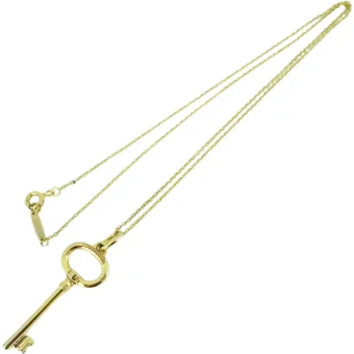 Pre-owned Gold necklaces , female, Sizes: ONE SIZE - Tiffany & Co. Pre-owned - Modalova