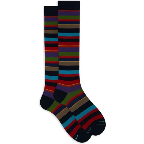 Italienische Ultraleichte Lange Socken Mehrfarbig - Gallo - Modalova