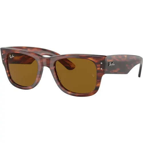 Mega Wayfarer Sunglasses Striped Havana , unisex, Sizes: 51 MM - Ray-Ban - Modalova