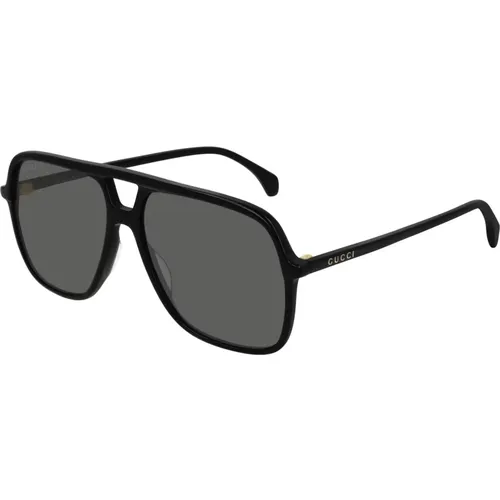 Grey Sunglasses , male, Sizes: 58 MM - Gucci - Modalova