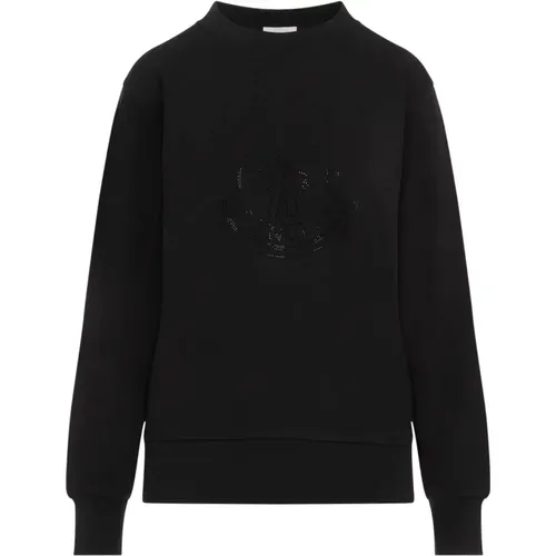 Schwarzer Sweatshirt für Frauen Aw24 , Damen, Größe: XS - Moncler - Modalova