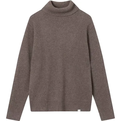 Eddie Wool Rib Roll Neck Pullover , Herren, Größe: S - Les Deux - Modalova