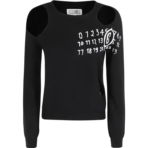 Stylish Long Sleeve Top , female, Sizes: XS - MM6 Maison Margiela - Modalova