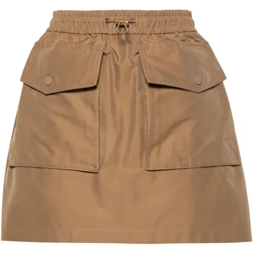 Cargo Pocket Mini Skirt , female, Sizes: XS, 2XS - Moncler - Modalova