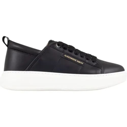 Eco Wembley Schwarze Sneakers , Herren, Größe: 39 EU - Alexander Smith - Modalova