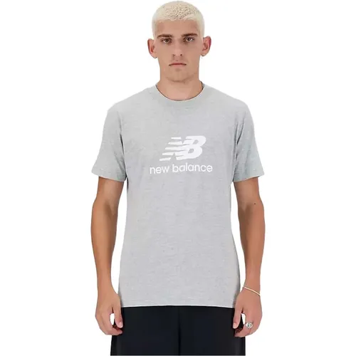 T-Shirt , Herren, Größe: L - New Balance - Modalova