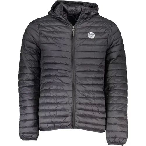 Elegante Schwarze Kapuzenjacke für Männer , Herren, Größe: XL - North Sails - Modalova