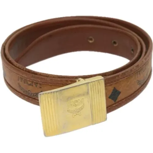 Pre-owned Leather belts , female, Sizes: ONE SIZE - MCM Pre-owned - Modalova