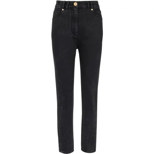 Slim-fit denim jeans , Damen, Größe: XS - Balmain - Modalova