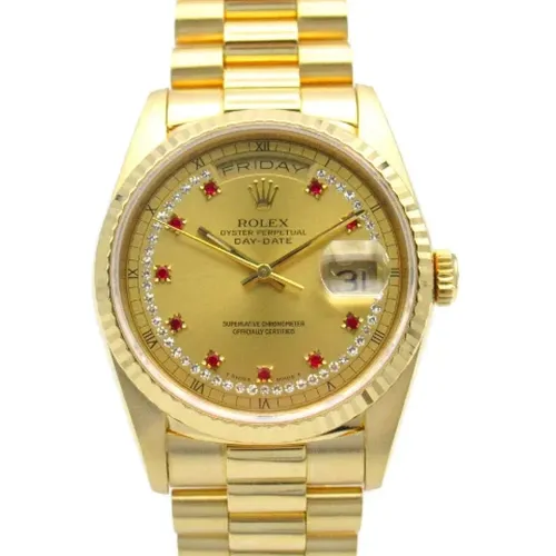 Pre-owned Metal watches , female, Sizes: ONE SIZE - Rolex Vintage - Modalova