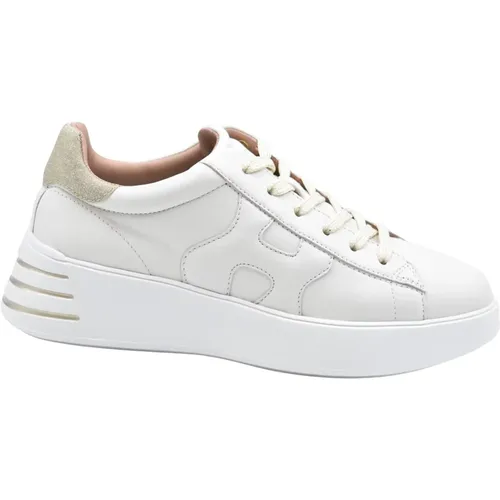 Joghurt Schnürschuhe Flache Schuhe , Damen, Größe: 40 EU - Hogan - Modalova