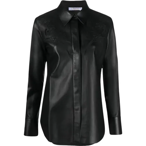 Leather Shirt , female, Sizes: S, XS - Chloé - Modalova
