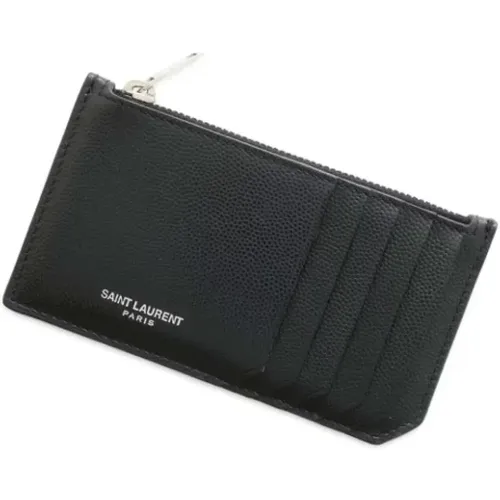 Pre-owned Leather wallets , female, Sizes: ONE SIZE - Saint Laurent Vintage - Modalova