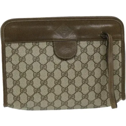 Pre-owned Leather clutches , female, Sizes: ONE SIZE - Gucci Vintage - Modalova