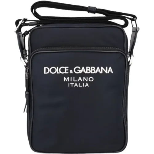 Blau Crossbody-Tasche mit Kontrastierendem Logo - Dolce & Gabbana - Modalova