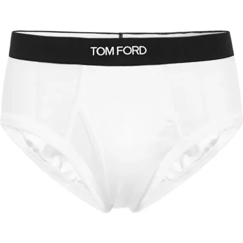 Weiße Stretch-Baumwoll-Jersey-Unterteile , Herren, Größe: M - Tom Ford - Modalova