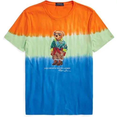 Polo Bear Tye Dye T-Shirt , male, Sizes: S - Ralph Lauren - Modalova