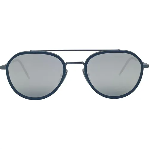 Matt Schwarz Aviator Sonnenbrille - Thom Browne - Modalova