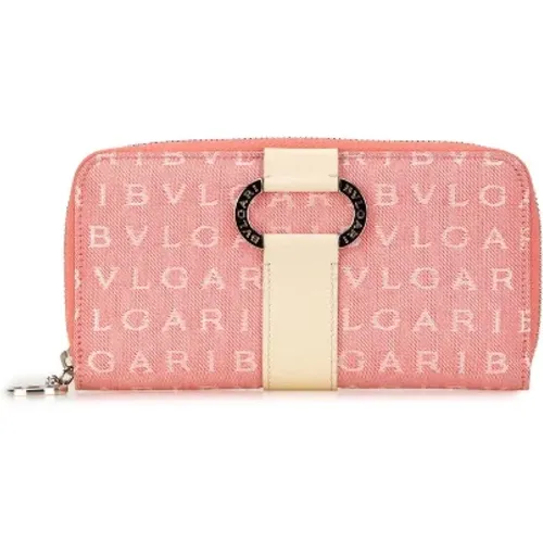 Pre-owned Canvas wallets , female, Sizes: ONE SIZE - Bvlgari Vintage - Modalova