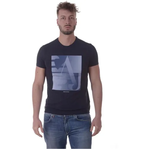 Casual Logo Print Sweatshirt , Herren, Größe: S - Armani Jeans - Modalova