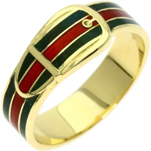 Pre-owned Gold rings , female, Sizes: ONE SIZE - Gucci Vintage - Modalova