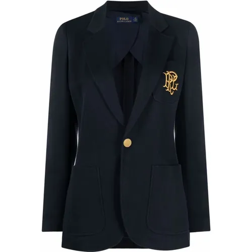 Casual Cotton Viscose Blazer , female, Sizes: L, XS, M, XL, S - Polo Ralph Lauren - Modalova