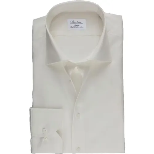 Slimline Off-White Hemd , Herren, Größe: 2XL - Stenströms - Modalova