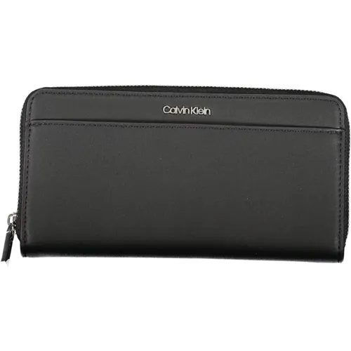 Womens Wallet Rfid Zipper Logo , female, Sizes: ONE SIZE - Calvin Klein - Modalova